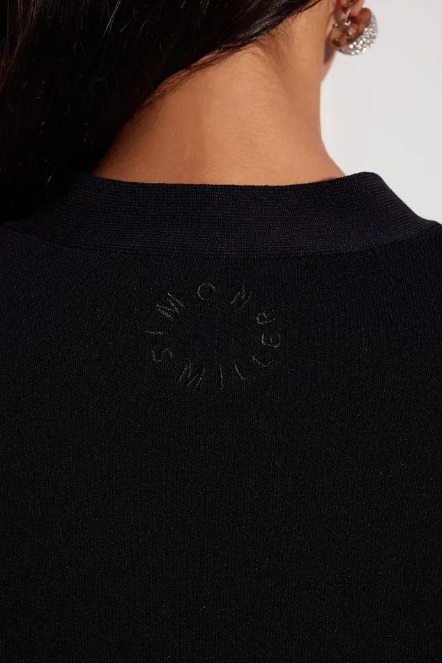 Simon Miller Max Belted Knit Cardigan In Black Women Tops Simon Miller Max Belted Knit Cardigan In Black Women Tops
