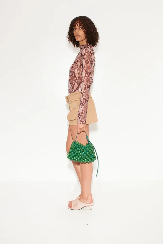 Simon Miller Simon Miller Wendel Mesh Top In Snake Print Women Tops