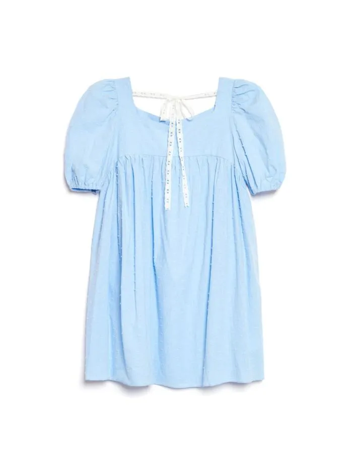 Sister Jane Dresses Women Barn Rose Mini Dress Baby Blue