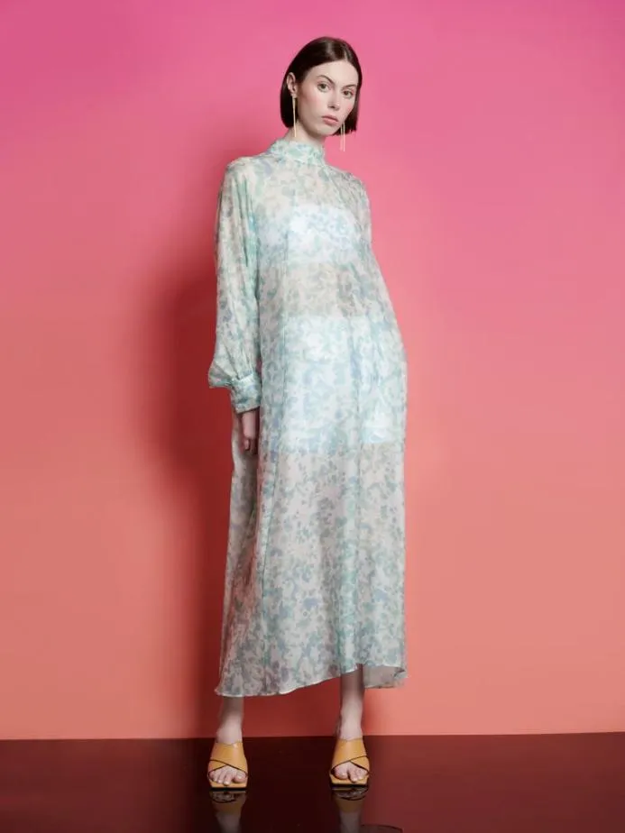 Sister Jane Dresses Women Ghospell Nina Printed Midi Dress Light Aquarelle