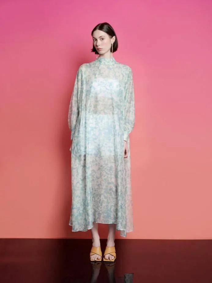 Sister Jane Dresses Women Ghospell Nina Printed Midi Dress Light Aquarelle Sister Jane Dresses Women Ghospell Nina Printed Midi Dress Light Aquarelle