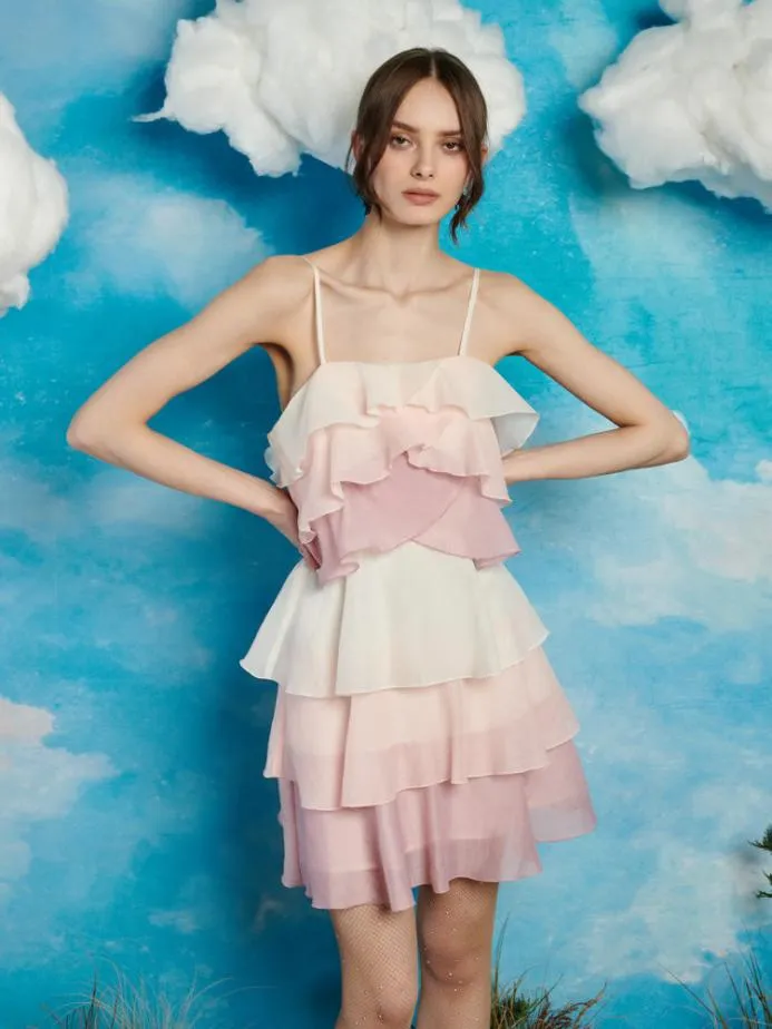 Sister Jane Dresses Women Honey Ruffle Mini Dress Lush Pink