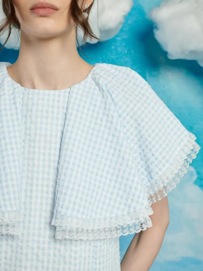 Sister Jane Dresses Women Nevada Gingham Mini Dress Gingham Blue