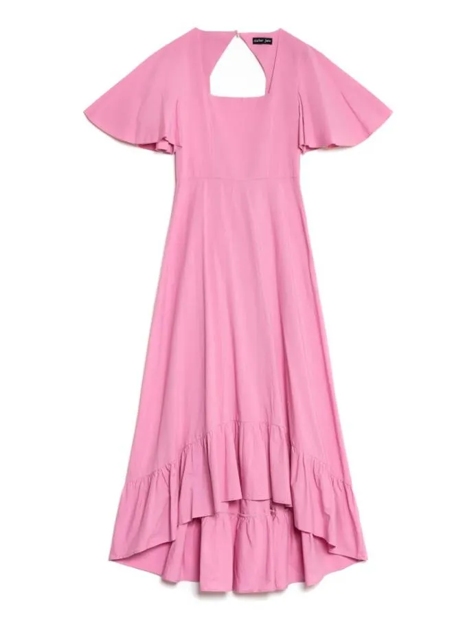Sister Jane Dresses Women Noisette Flare Midi Dress Geranium Pink