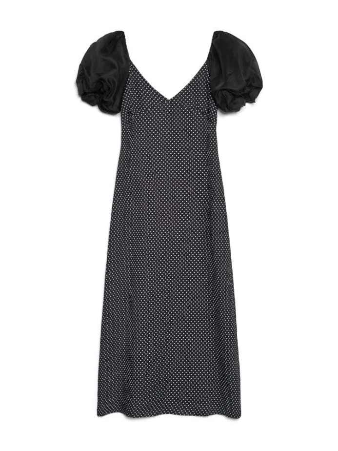 Sister Jane Dresses Women Paddock Polka Midi Dress Black