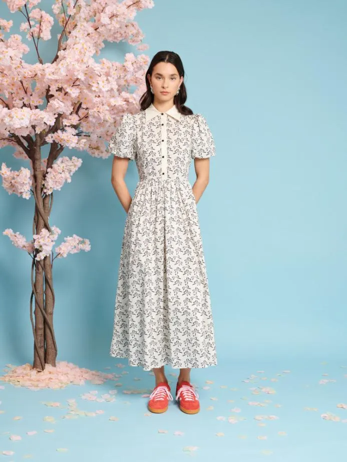 Sister Jane Dresses Women Ribbons Midi Dress Black And White Sister Jane Dresses Women Ribbons Midi Dress Black And White