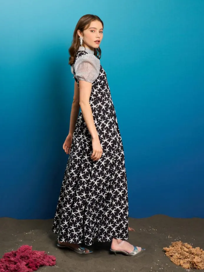 Sister Jane Dresses Women Starfish Midi Dress Black Ink
