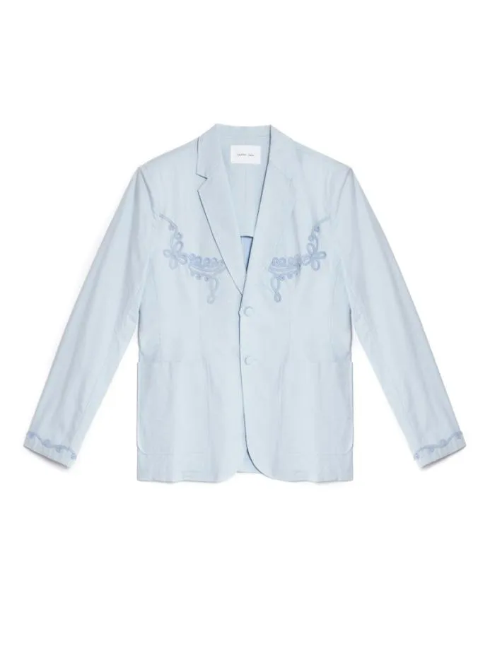 Sister Jane Jackets Men Albert Cording Single Breasted Blazer Pastel Blue