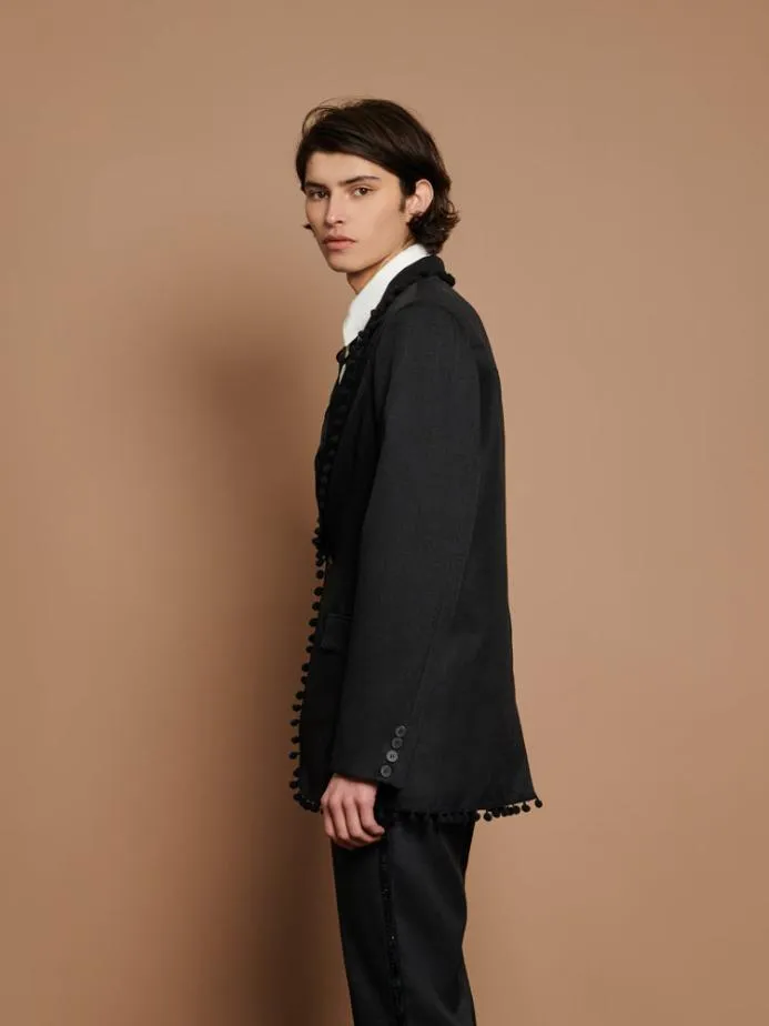 Sister Jane Jackets Women Cory Pom Pom Blazer Black Ink