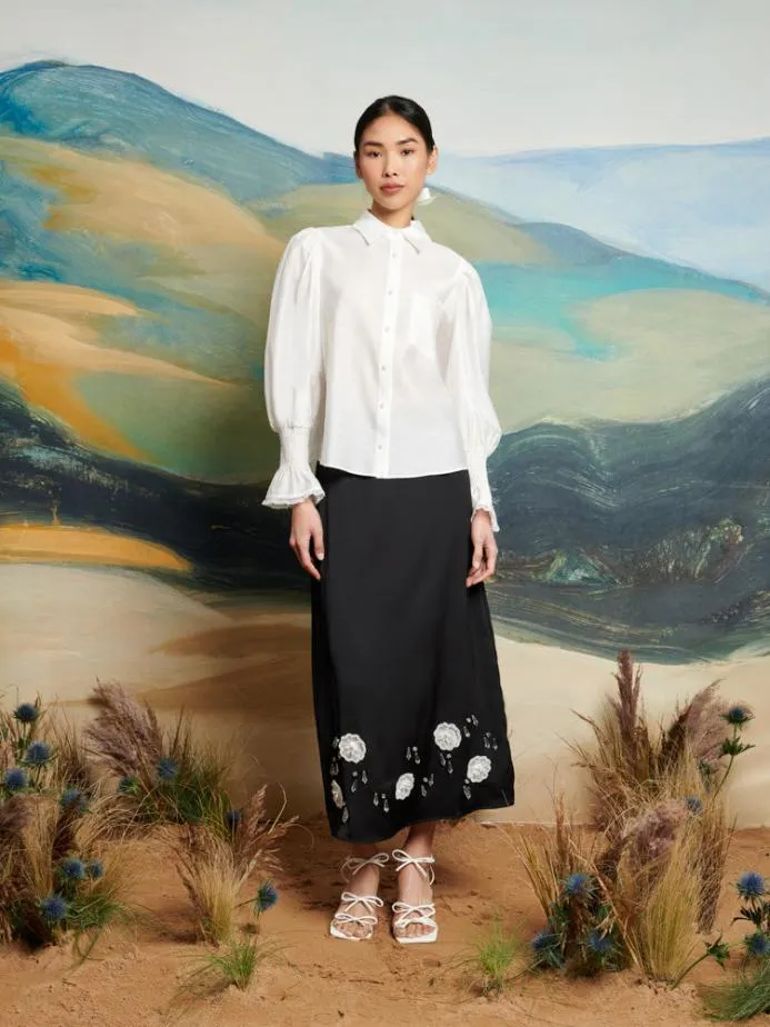 Sister Jane Tops Women DREAM Desert Hearts Blouse Pearl White