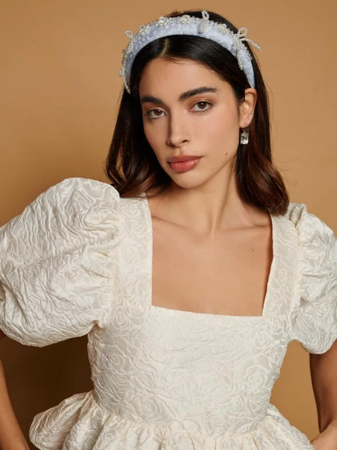 Sister Jane Tops Women DREAM French Rose Jacquard Top Ivory