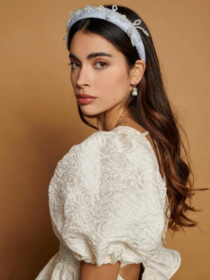 Sister Jane Tops Women DREAM French Rose Jacquard Top Ivory