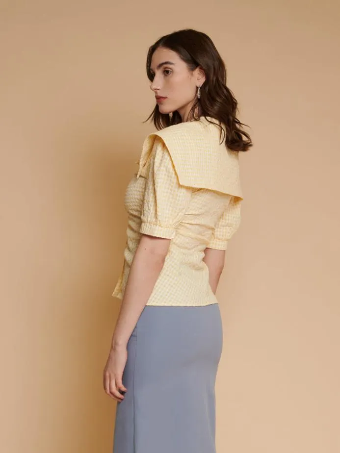 Sister Jane Tops Women Ghospell Una Gingham Shirt Portofino Yellow