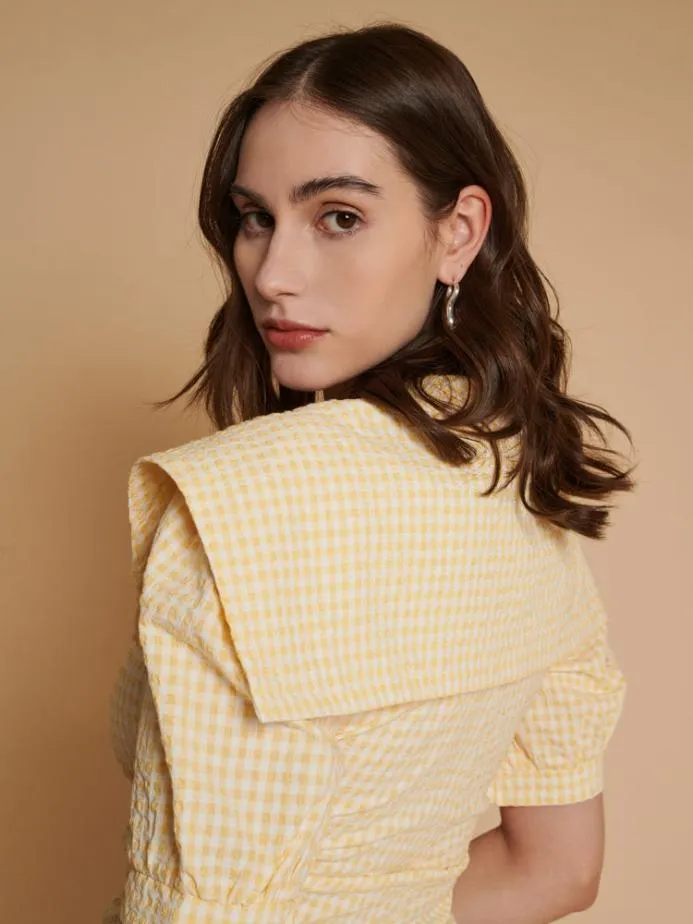 Sister Jane Tops Women Ghospell Una Gingham Shirt Portofino Yellow