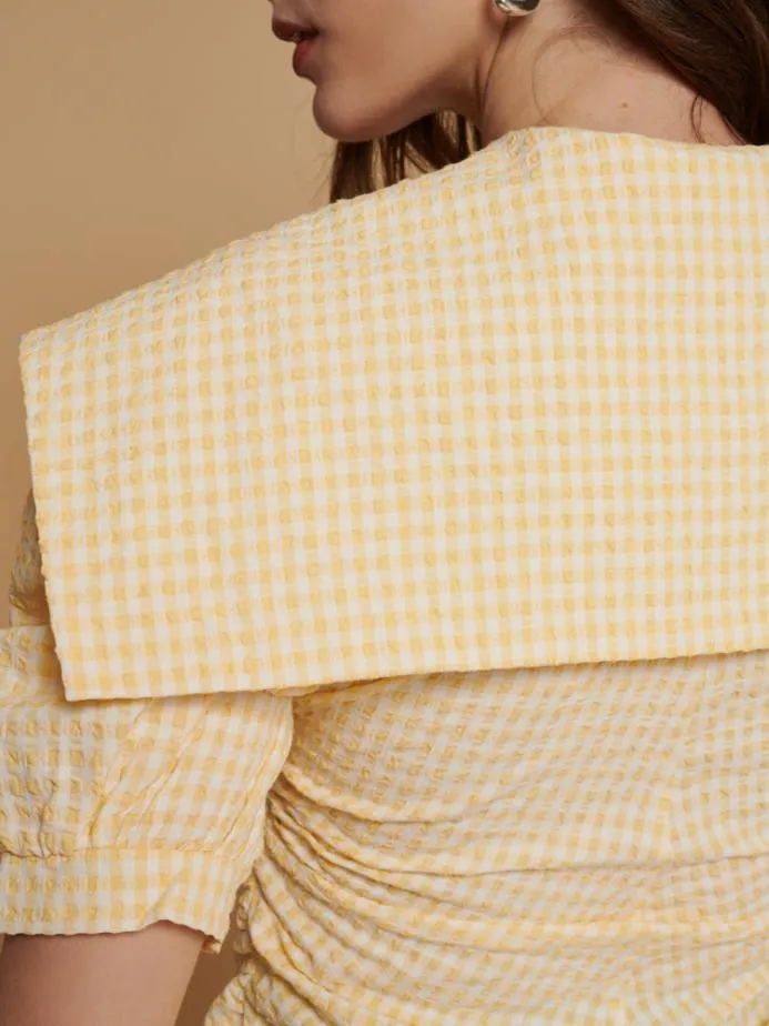Sister Jane Tops Women Ghospell Una Gingham Shirt Portofino Yellow