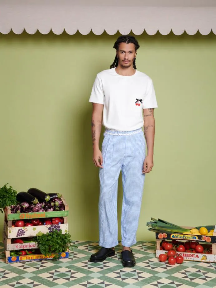 Sister Jane Tops Women Rory Cherry Embroidery Shirt Snow White