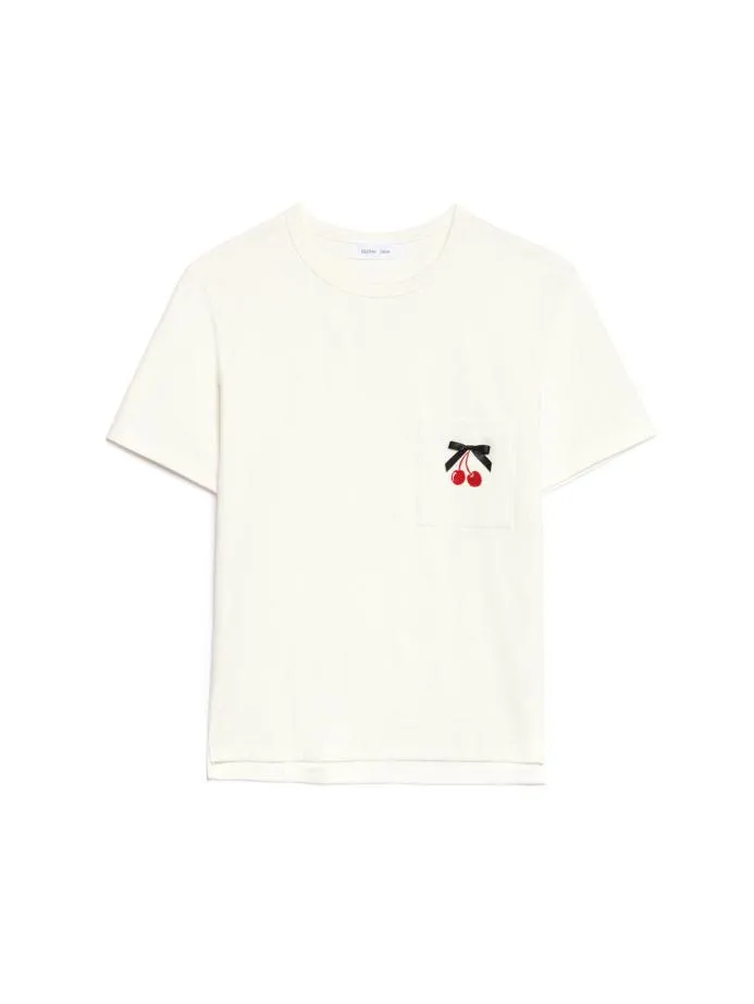 Sister Jane Tops Women Rory Cherry Embroidery Shirt Snow White
