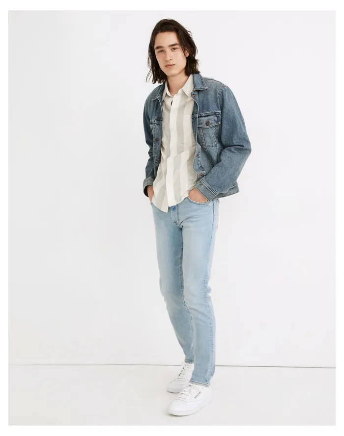 Skinny Authentic Flex Jeans In Keasler Wash Keasler Wash Men Madewell Jeans