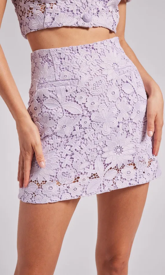 Skirts Women Generation Love Clothing Sabrina Lace Skirt Lilac