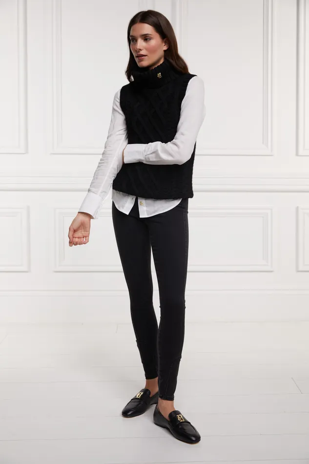 Sleeveless Knit Black Women Holland Cooper Knitwear