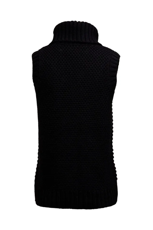 Sleeveless Knit Black Women Holland Cooper Knitwear