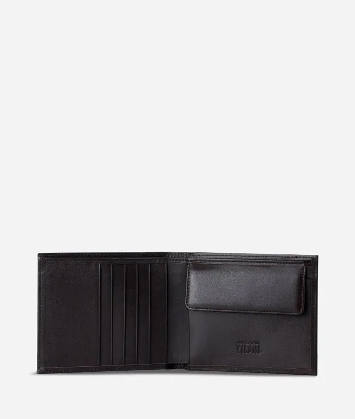 Small Leather Wallet Geo Classic Fabric Trims Man Alviero Martini Wallets