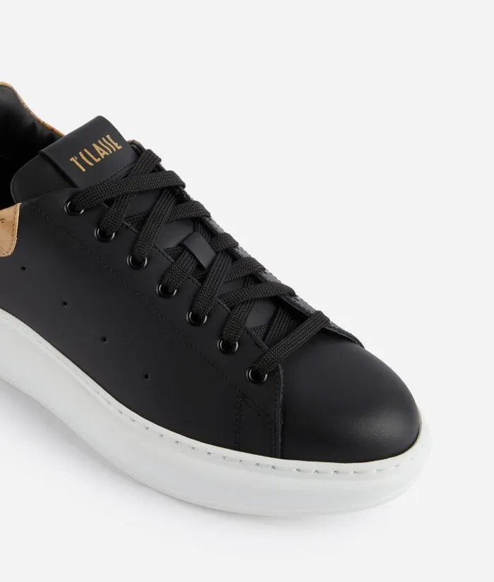 Smooth Leather Sneakers Black Man Alviero Martini Sneakers and Ankle Boots