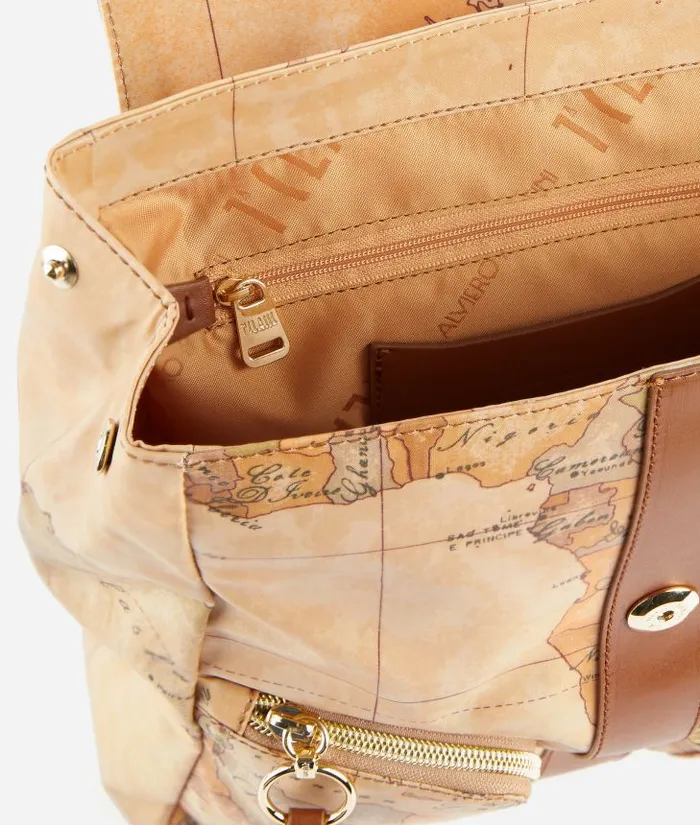 Social Soft Backpack Chestnut Woman Alviero Martini Backpacks Bucket and Belt Bags