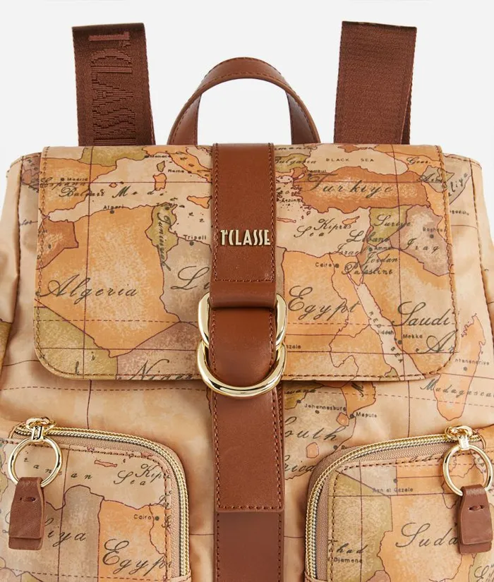 Social Soft Backpack Chestnut Woman Alviero Martini Backpacks Bucket and Belt Bags