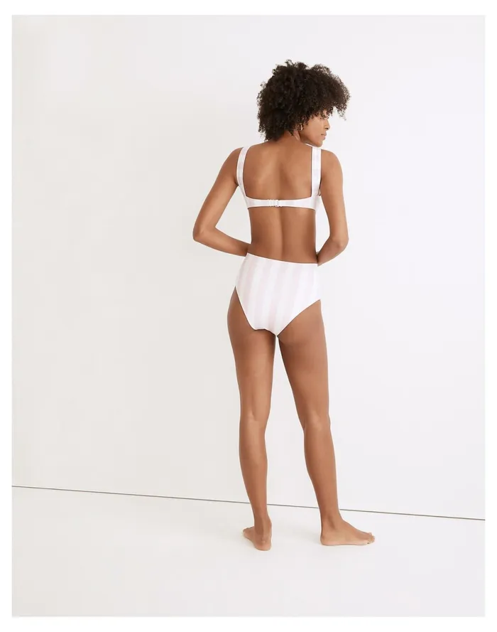 Solid and Striped Lilo High Waist Bottom In Cotton Candy Stripe Cotton Candy Women Madewell Swim Solid and Striped Lilo High Waist Bottom In Cotton Candy Stripe Cotton Candy Women Madewell Swim