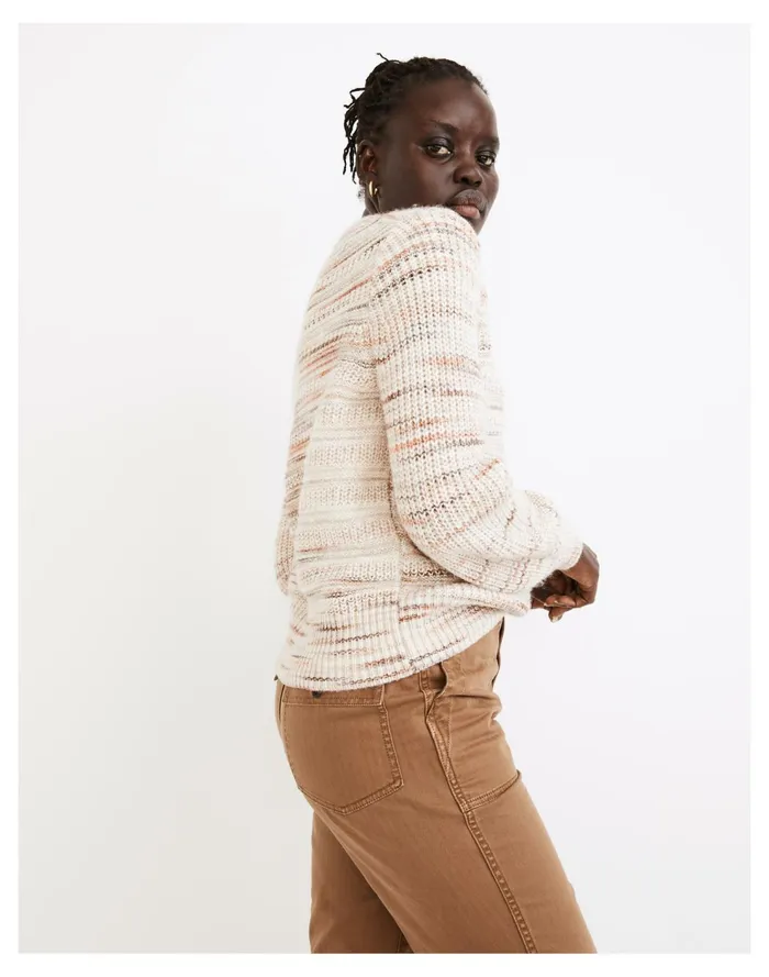 Space Dyed Canton Pullover Sweater Marled Harvest Women Madewell Sweaters Space Dyed Canton Pullover Sweater Marled Harvest Women Madewell Sweaters