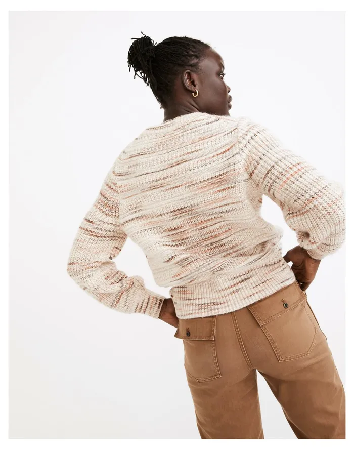 Space Dyed Canton Pullover Sweater Marled Harvest Women Madewell Sweaters Space Dyed Canton Pullover Sweater Marled Harvest Women Madewell Sweaters