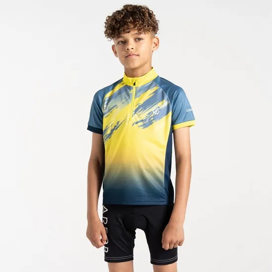 Speed Up II Jersey Coronet Blue Tread Print Kids Dare 2b