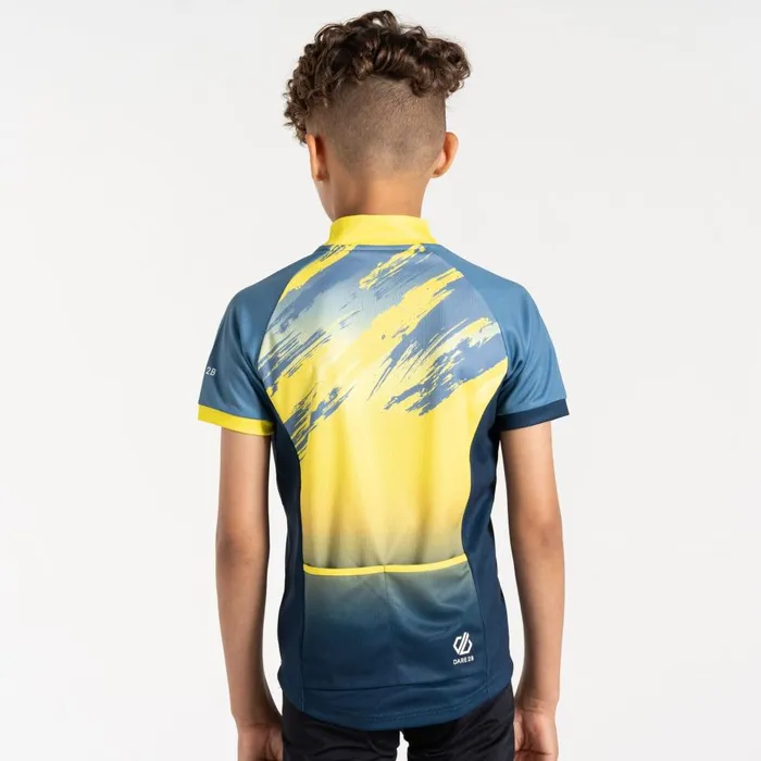 Speed Up II Jersey Coronet Blue Tread Print Kids Dare 2b