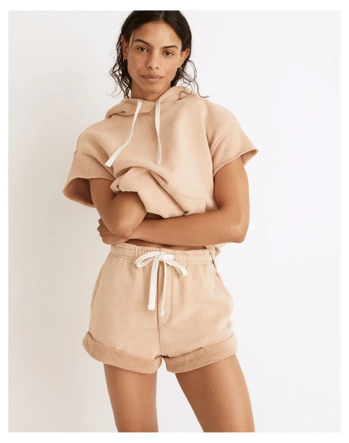 Splits59 Kitty French Terry Shorts Washed Beige Women Madewell Sweatshirts and Sweatpants Splits59 Kitty French Terry Shorts Washed Beige Women Madewell Sweatshirts and Sweatpants