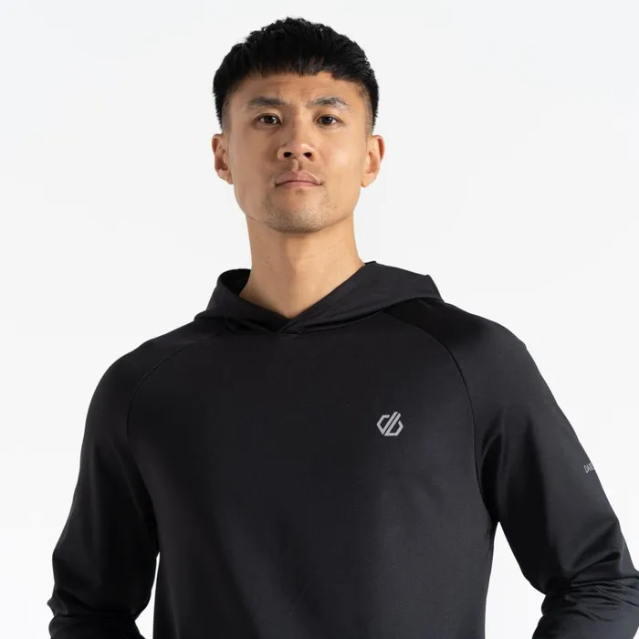 Sprinted Fitness Hoodie Black Men Dare 2b Hoodies and Sweatshirts