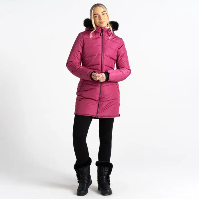 Striking III Mid Length Padded Jacket Pink Women Dare 2b Insulated Jackets