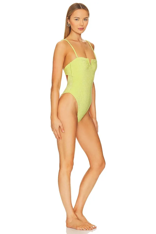 Sun Will Shine One Piece Acid Yellow Women Lovers Friends Swimsuits and CoverUps Sun Will Shine One Piece Acid Yellow Women Lovers Friends Swimsuits and CoverUps