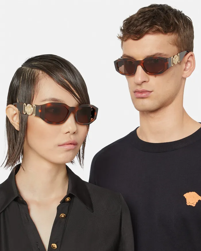 Sunglasses WomenMen Versace Medusa Biggie Sunglasses Havana