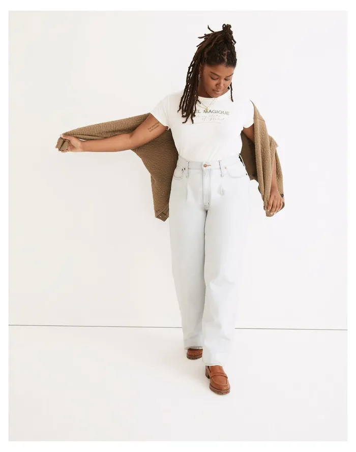 Superwide Leg Jeans In Olcott Wash Olcott Wash Women Madewell Jeans