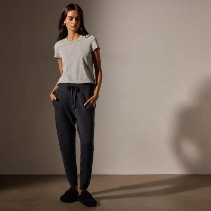 Sweat TopsBottoms Women James Perse Cashmere Track Pant Coal