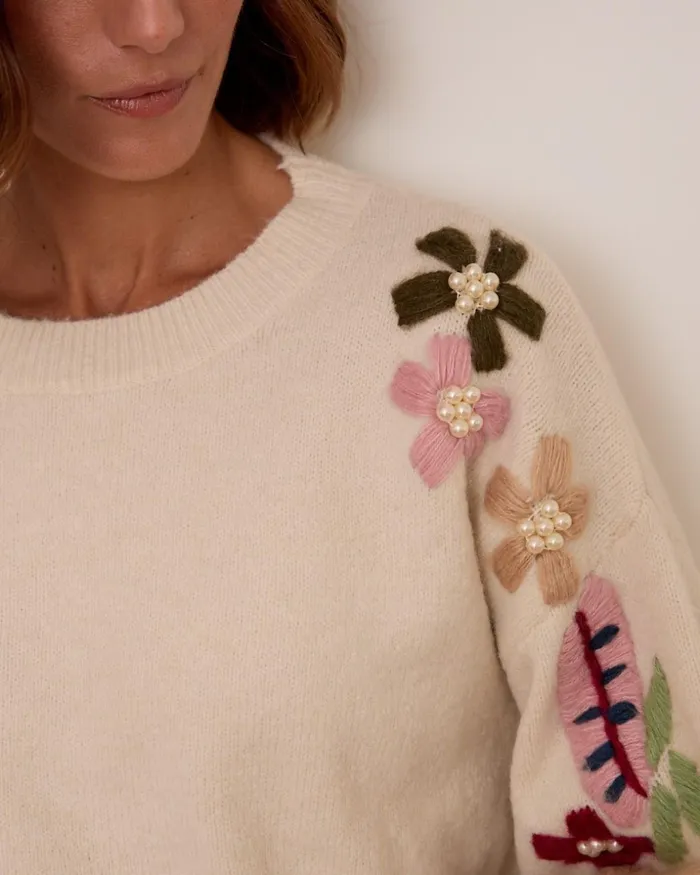 Sweater Knitted Katrin Raw Women Polin Et Moi Cardigans And Sweaters