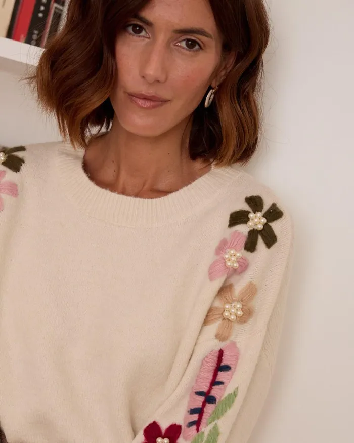 Sweater Knitted Katrin Raw Women Polin Et Moi Cardigans And Sweaters