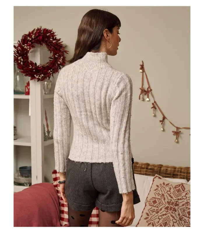 Sweater Perlas Ibaira Grey Women Polin Et Moi Cardigans And Sweaters Sweater Perlas Ibaira Grey Women Polin Et Moi Cardigans And Sweaters