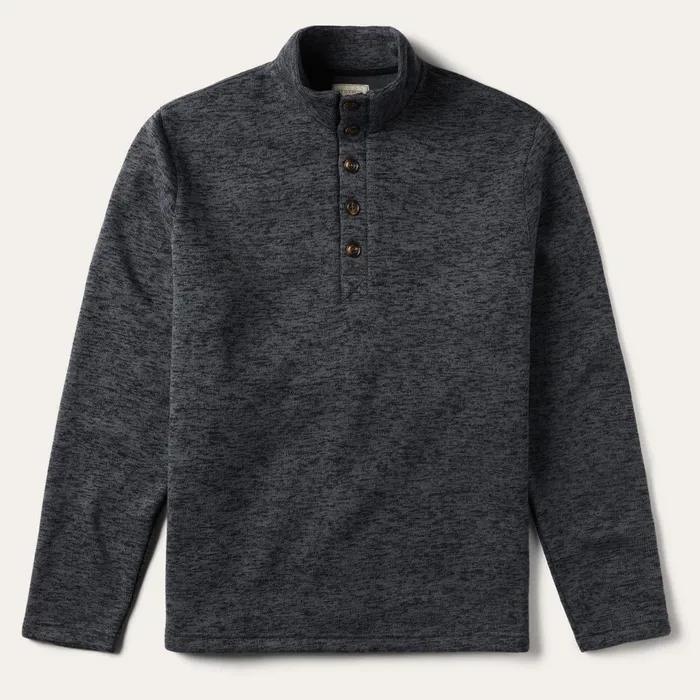 Sweaters and Hoodies Men Stetson Grey Bonded Knit Sweater Grey