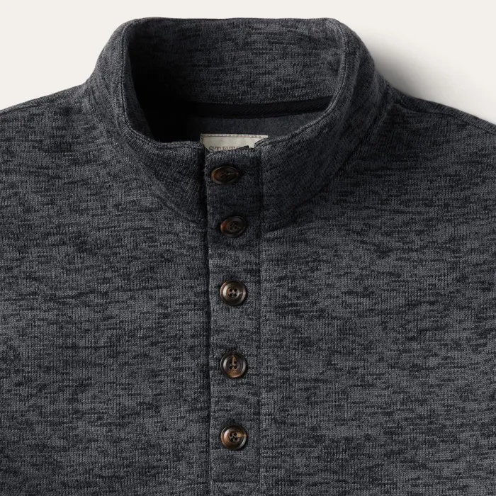 Sweaters and Hoodies Men Stetson Grey Bonded Knit Sweater Grey