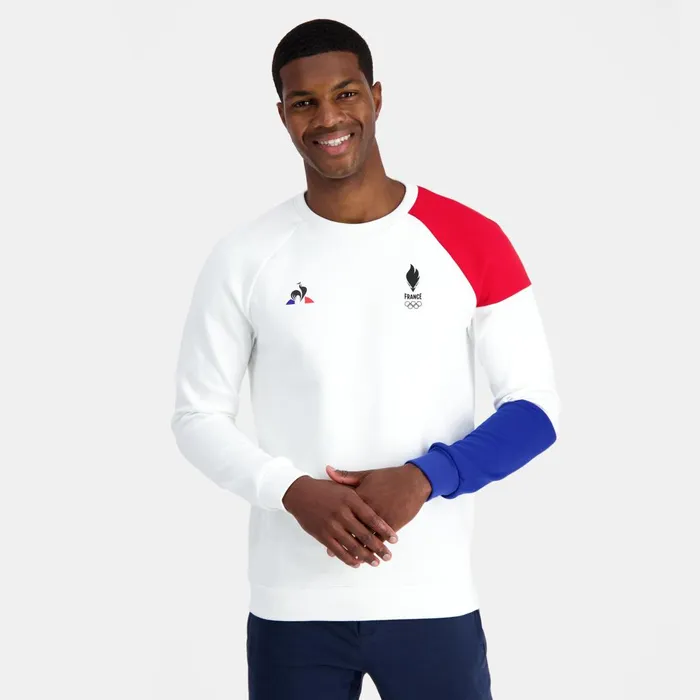 Sweatshirts Men Le Coq Sportif quipe De France Olympique Sweat Col Rond Homme