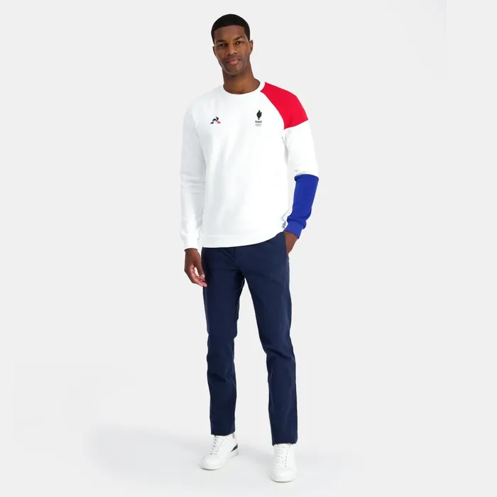 Sweatshirts Men Le Coq Sportif quipe De France Olympique Sweat Col Rond Homme