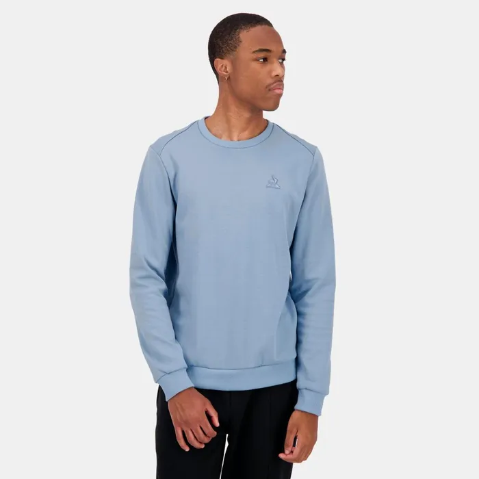 Sweatshirts Men Le Coq Sportif Ton Sur Ton RoundNeck Sweatshirtshirt Faded Denim