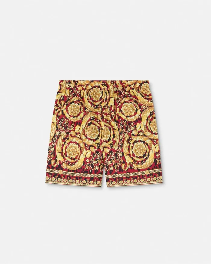 Swimwear Men Versace Wild Barocco Boardshorts Printred